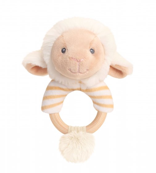 KEELECO 14CM LULLABY LAMB RING RATTLE
