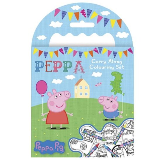 ** WIGIG ** PEPPA PIG CARRY COLOUR SET