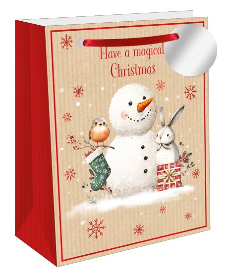 GIFT BAG SNOWY N FRIENDS M