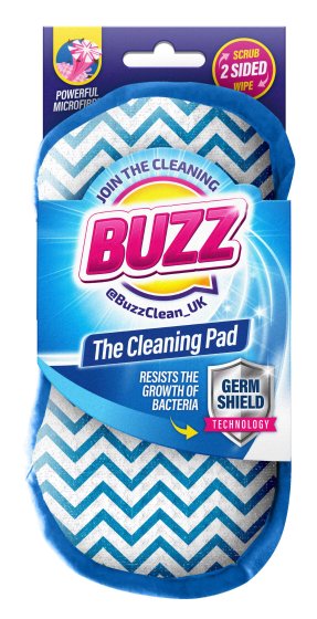 CLEANING PAD WITH GERM SHIELD BUZZ BLUE