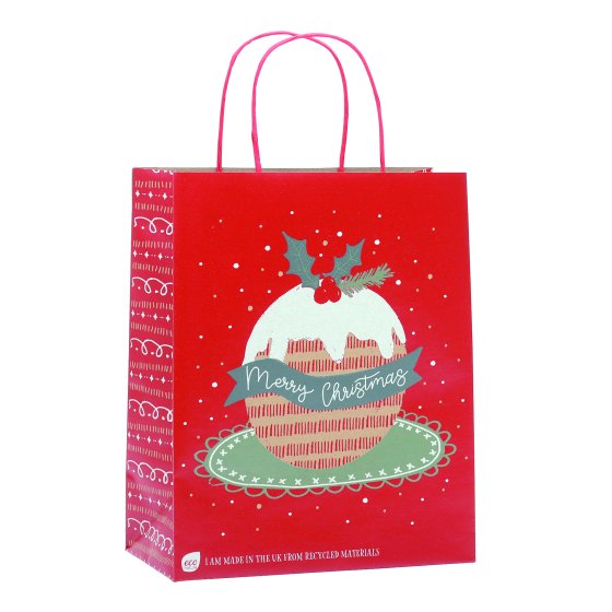 WIGIG GIFT BAG ECO CHRISTMAS PUDDING