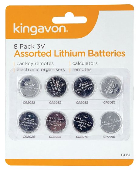 BATTERIES LITHIUM 3V ASSTD 8 P