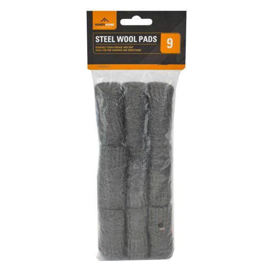 STEEL WOOL PADS 9PK