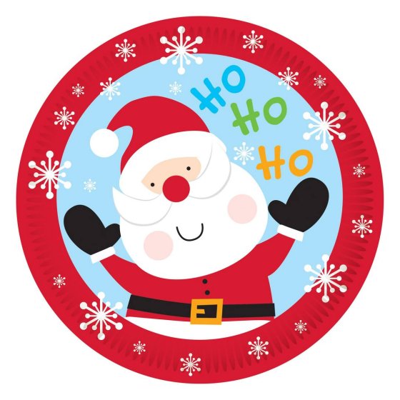 XH6705 PLATES KIDS XMAS 23CM 6PK