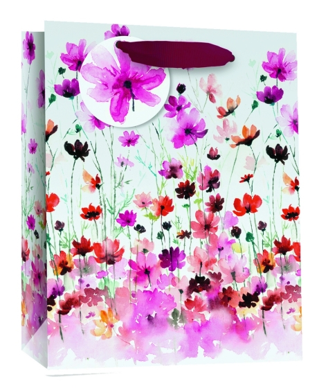 SJ15102 SJ15102 GIFT BAG MEADOW FLOWER MEDIUM