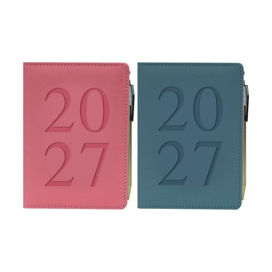 DJ0707 2027 DIARY A6 ORGANISER WITH PEN DA