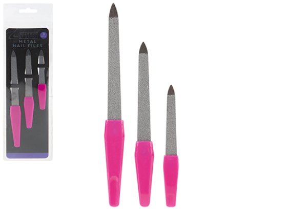 NAIL FILES GLAMOUR STUDIO 3 PK