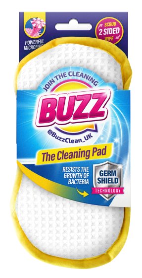 CLEANING PAD WITH GERM SHIELD BUZZ YELLOW