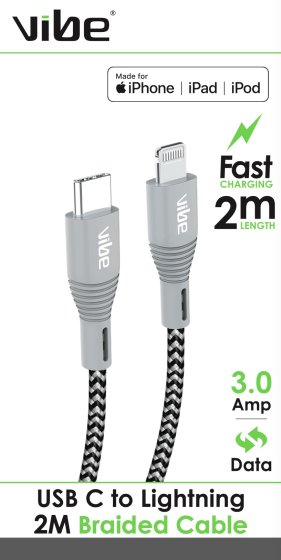 SH04602 MFI USBC TO LIGHTNING CABLE 2M