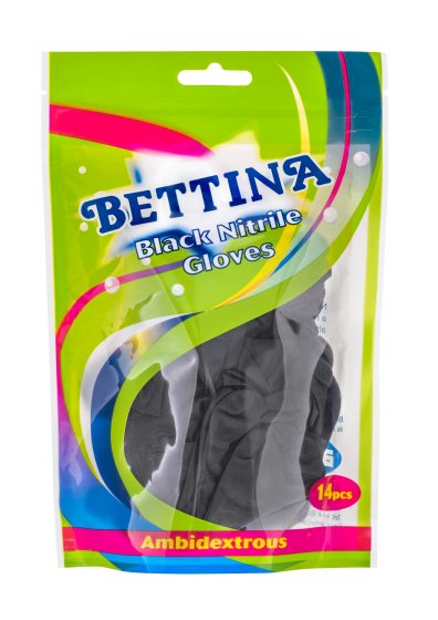 CH1416 SH11622 GLOVES NITRILE BLACK 14S