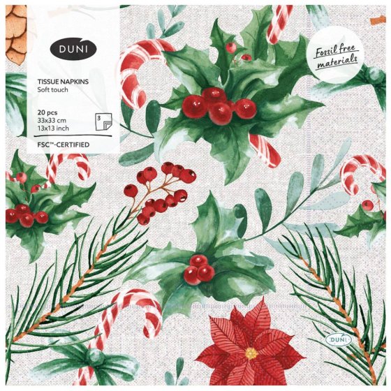 XH6803 NAPKINS SEASONAL DELIGHT 3PLY