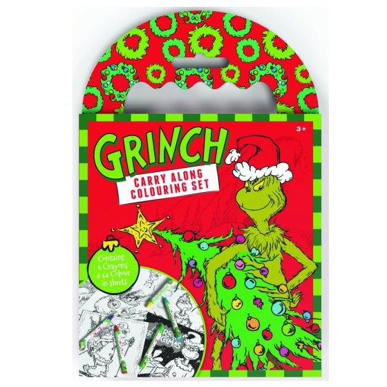 GRINCH CARRY ALONG COLOURING SET
