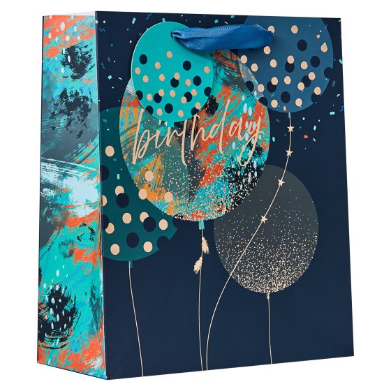 SH14411 GIFT BAG BIRTHDAY BALLOONS M
