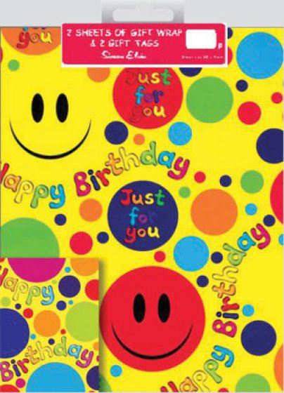 SH13707 WRAP JUV SMILEY FACE 2 SH 2 TA