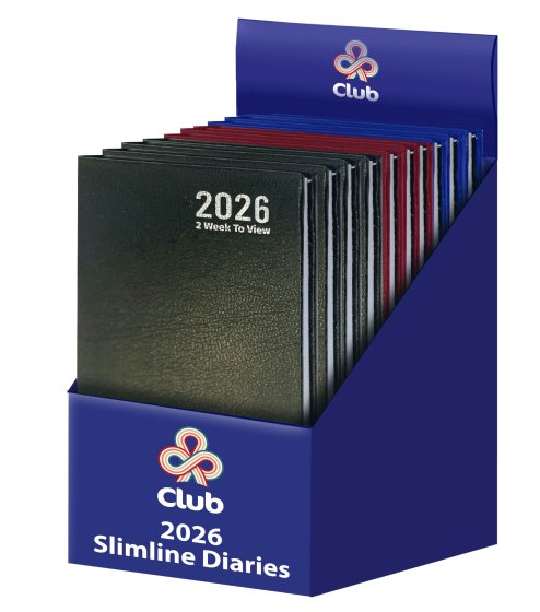 2027 DIARY SLIM HARDCASE TWO WTV