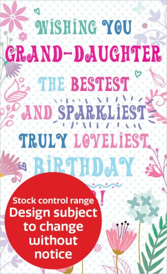 OTB17043B C72 STOCK CONTROL GRANDDAUGHTER CONTEMPORARY