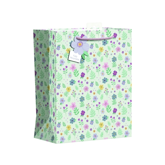 SJ15128 SJ15128 GIFT BAG DITSY FLORAL LARGE