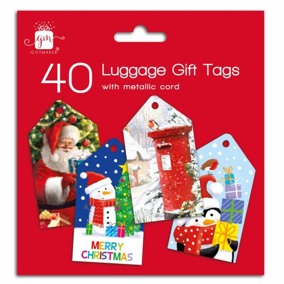 XH0902 TAGS 40PK LUGGAGE CUTE N TRAD