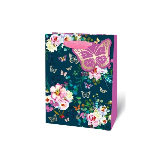 SJ15145 SJ15145 GIFT BAG BUTTERFLIES MEDIUM