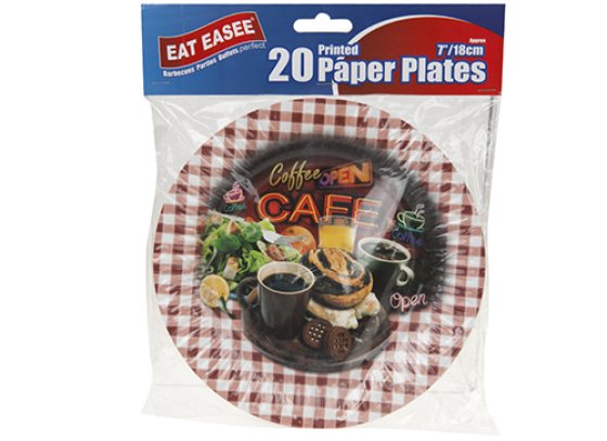 PLATES 7IN CAFE DESIGN 20PK AS