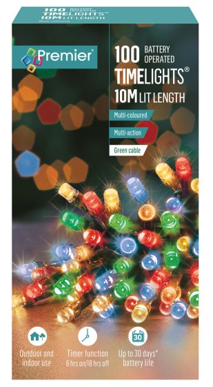 XH4101 LIGHTS 100 LED MULTICOLOURED T
