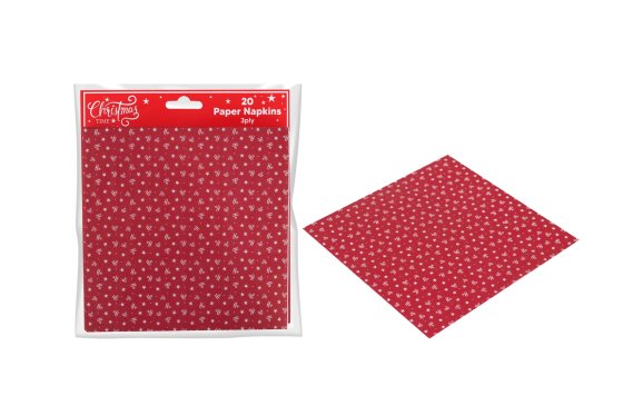 NAPKINS 33CM 3PLY HO HO HO