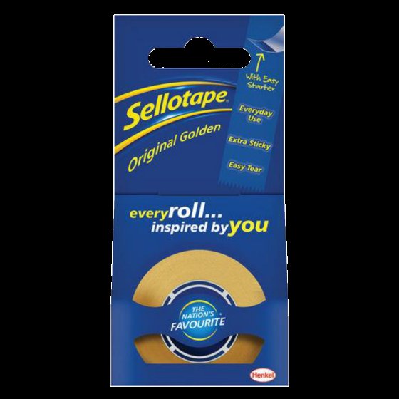 CJ0811 SJ05404 SELLOTAPE GOLD 18MM X 25M CJ0811 SJ05404 SELLOTAPE GOLD 18MM X 25M