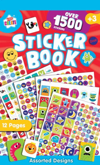 SH08413 BOOK 1500 PIECE STICKER BOOK