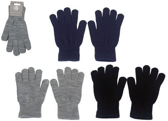 CH1405 GLOVES KNITED PLAIN MENS