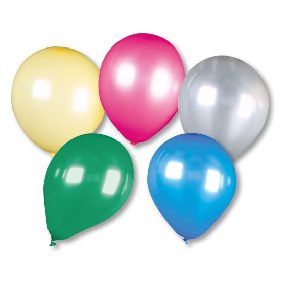 SG11116 BALLOON SHINY ASST 12IN 15PK