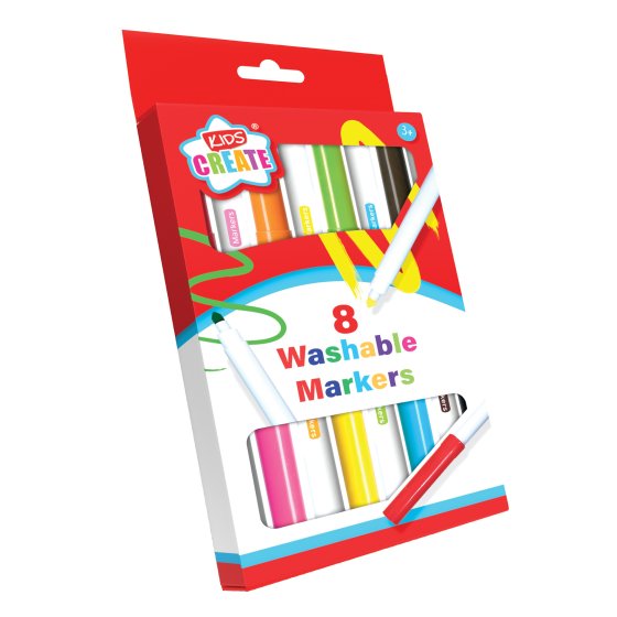 SH08107 WASHABLE MARKERS KIDS CREATE 8