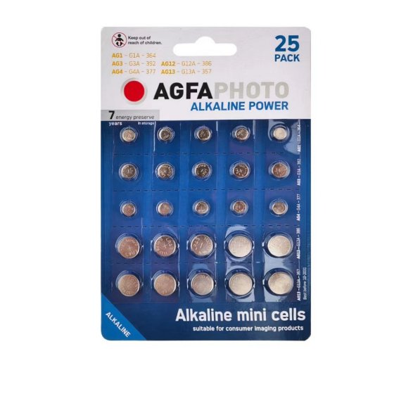 SJ11526 SJ11526 BATTERIES AGFAPHOTO ALKALINE MINI CELL ASST