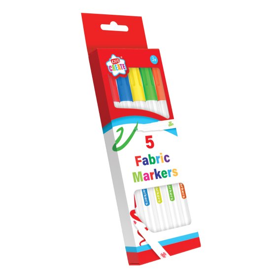 SH08110 FABRIC MARKERS KIDS CREATE 5S