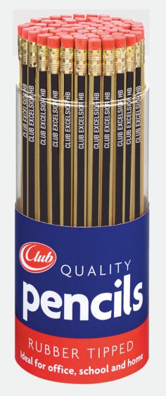 SH07904 CLUB RTIPPED PENCILS TUBBED