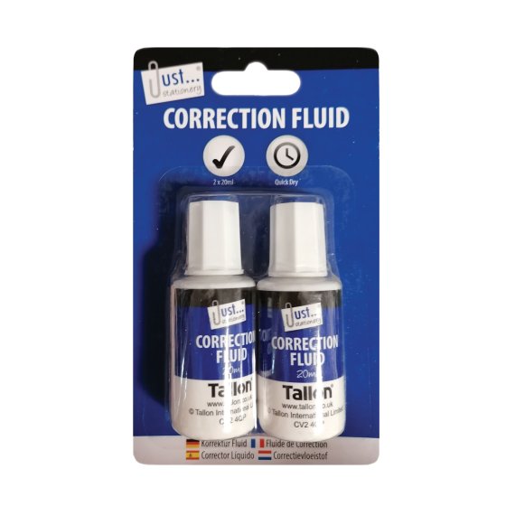 **RANGE EXTENSION** CORRECTION FLUID 20ML TWINPACK