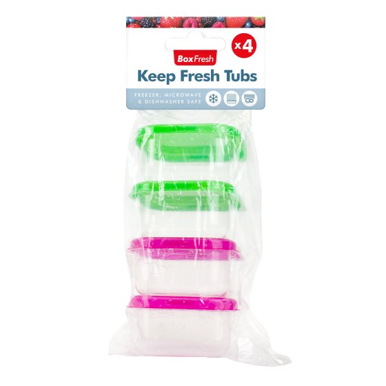 MINI KEEP FRESH FOOD TUBS 4PK