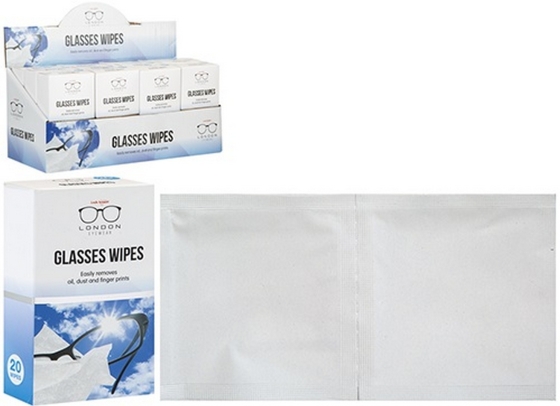 SJ11203 SJ11203 GLASSES WIPES 20PK