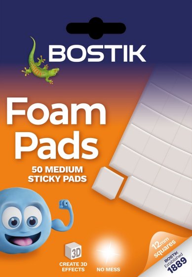 CJ0906 SJ05606 STICKY PADS BOSTIK D/SIDED MED