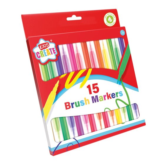 **WIGIG** BRUSH MARKER KIDS CREATE 15PK