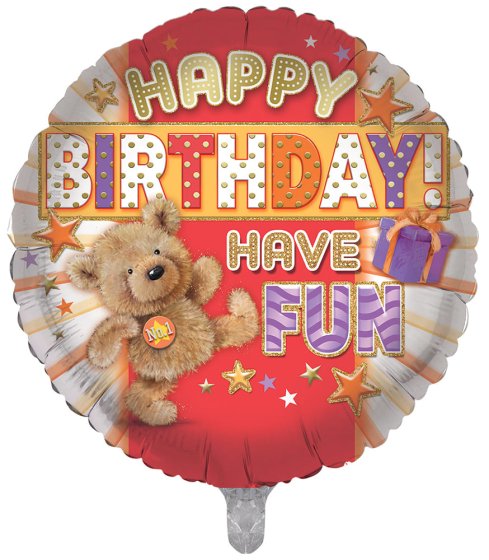 SH12722 BALLOON 18IN FOIL HAPPY BIRTHD