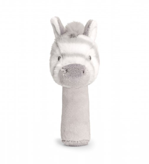 KEELECO 14CM CUDDLE ZEBRA STICK RATTLE