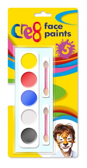 SH08806 CRE8 FACE PAINTS 5S