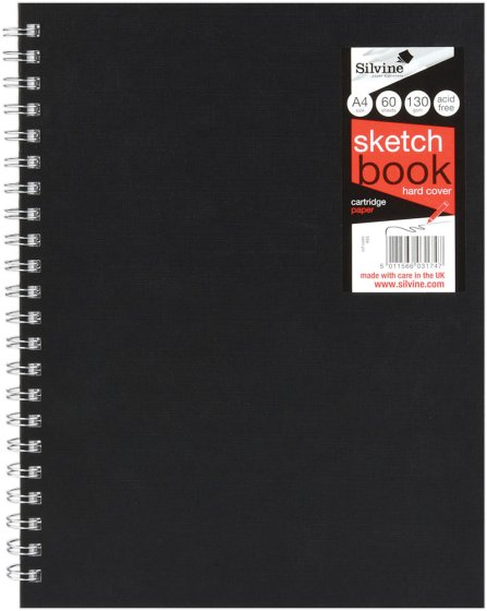 SH08310 SKETCH BOOK TWIN WIRE A4 60SHT
