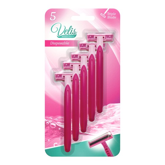 RAZOR LADIES TRIPLE BLADE DISPOSABLE 5PK
