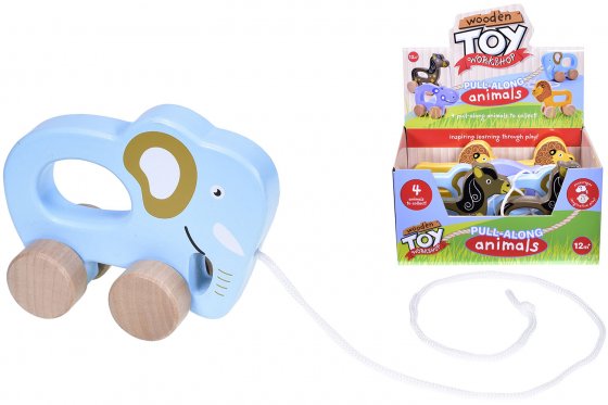 PULL ALONG ANIMALS WOODEN