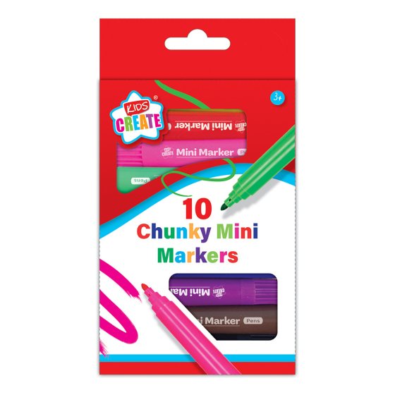 SH08108 CHUNKY MINI MARKERS KIDS CREAT