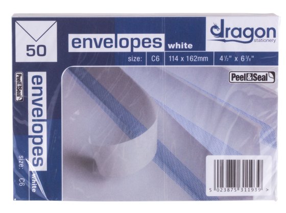 SH00907 ENVS L/BOX WHITE C6 S/E