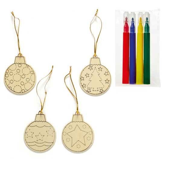 XH5807 BAUBLES CYO 4 PK