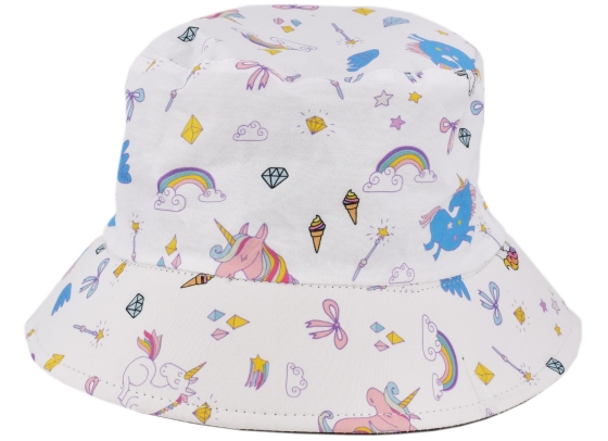 HAT BUCKET UNICORN PRINT CHILDS