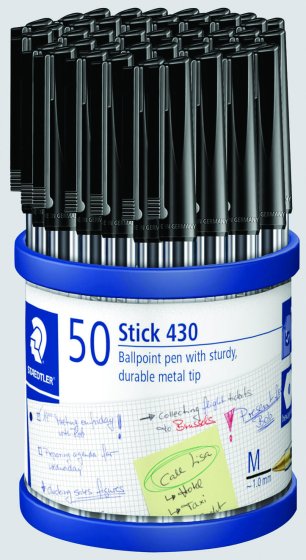SH07207 STD STICK BALLPEN MBLACK